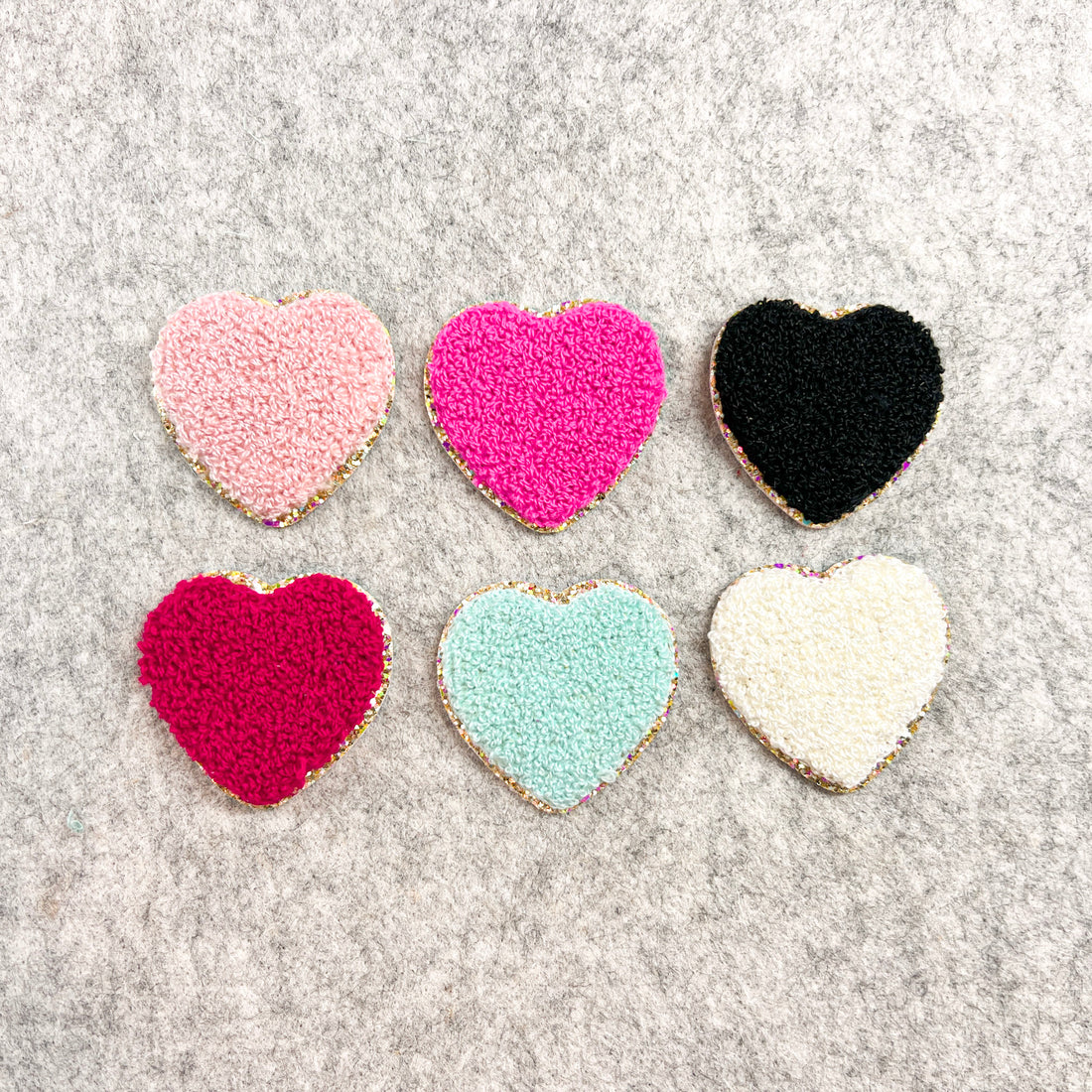 Heart Patch - Fluffy Chenille