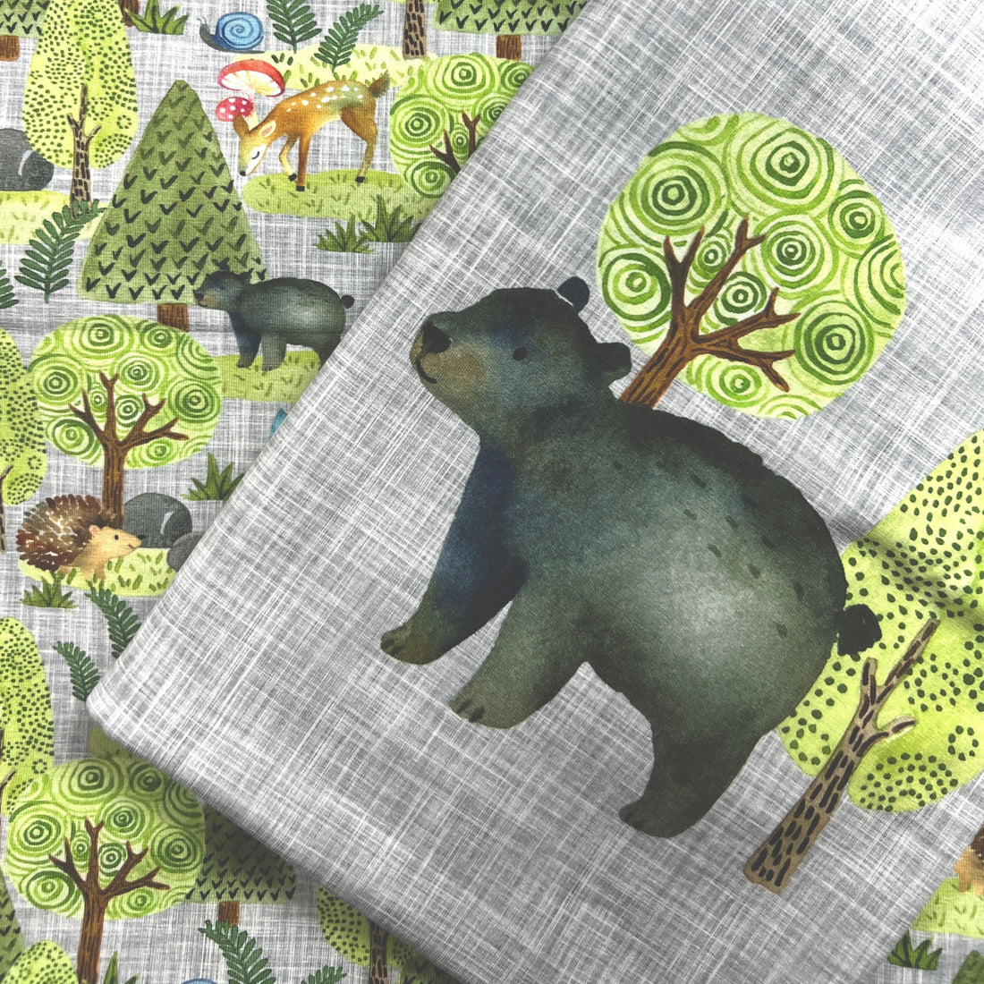Wolf and Rabbit Bear Euro CL Rapport + 1m matching yardage