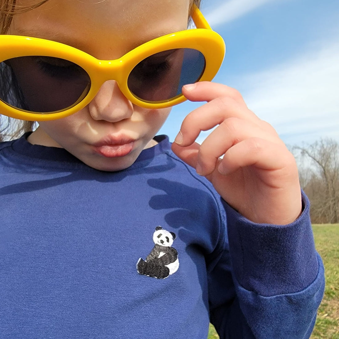 Panda Bear Mama and Baby Iron-on Patch