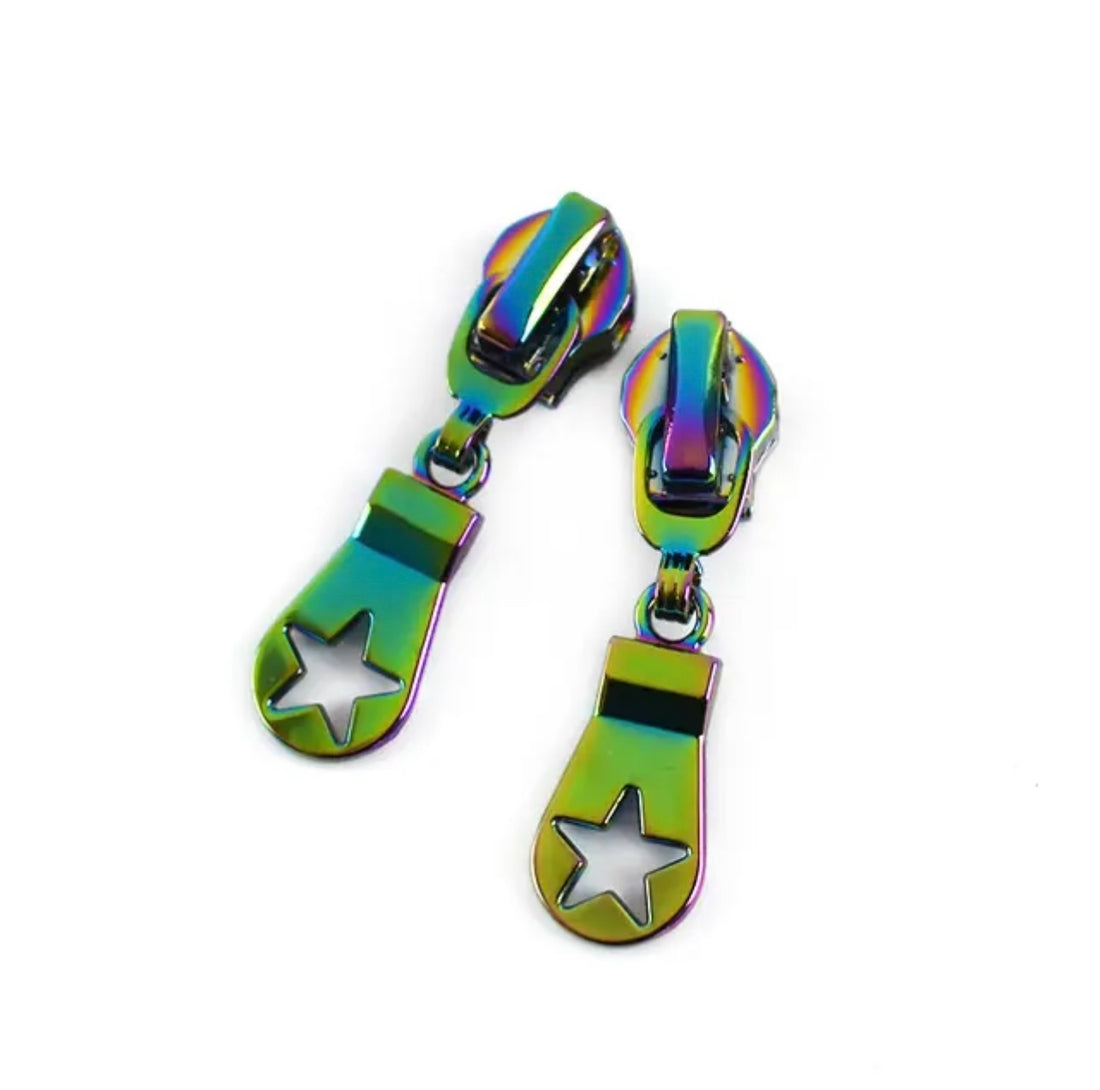 Rainbow Star Zipper Head