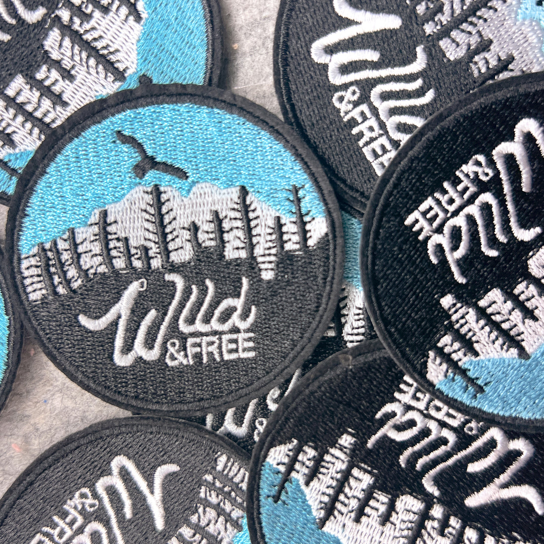 Wild and Free Patch Teal