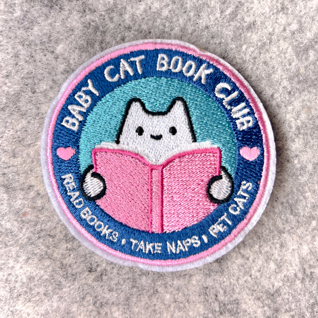 Baby Cat Book Club Patch