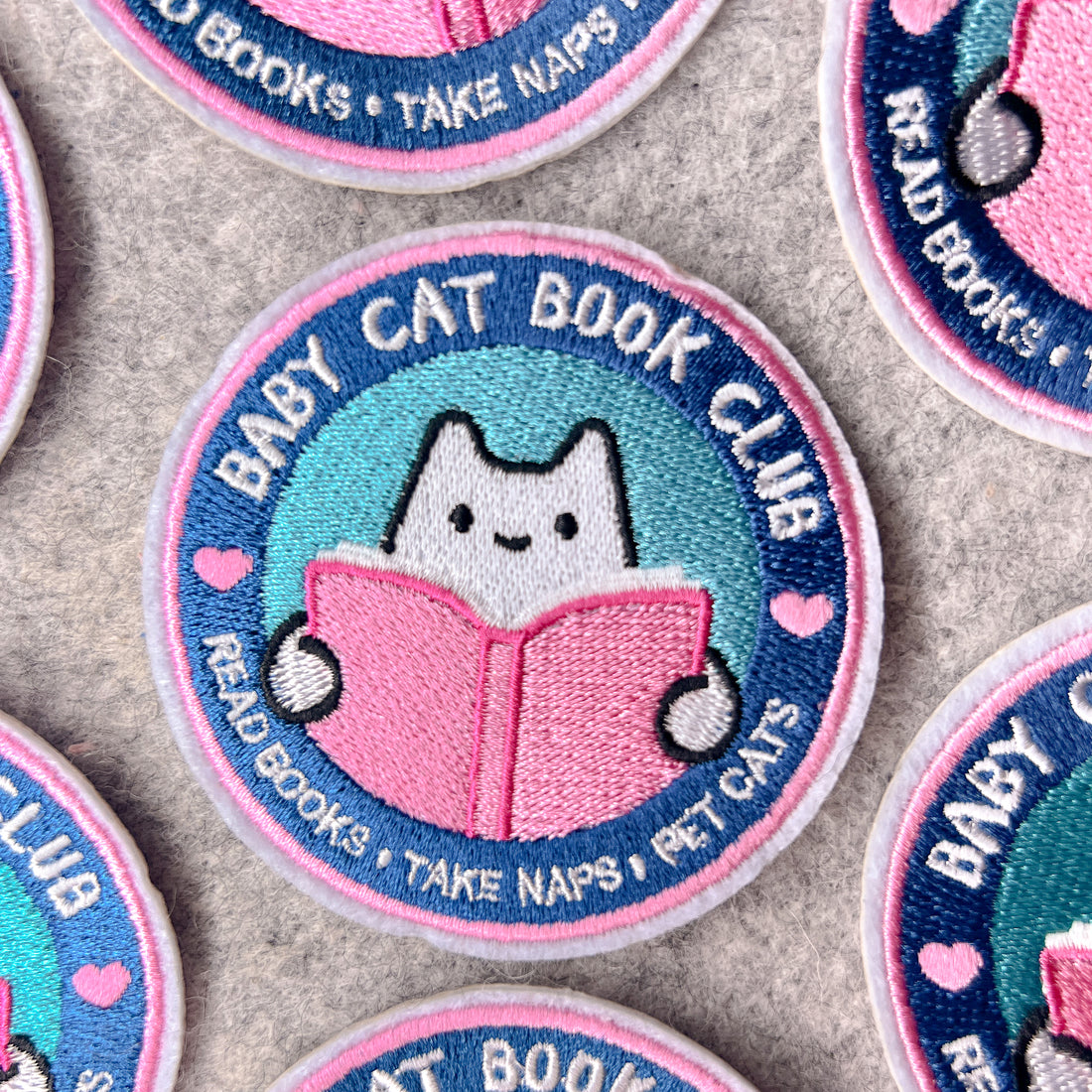 Baby Cat Book Club Patch