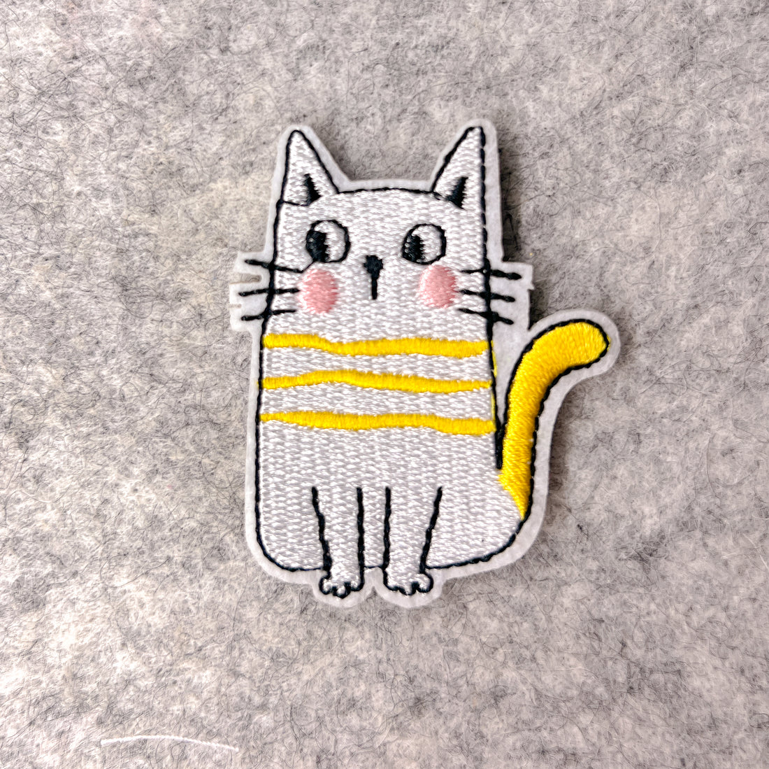 Yellow Stripes Cat Patch