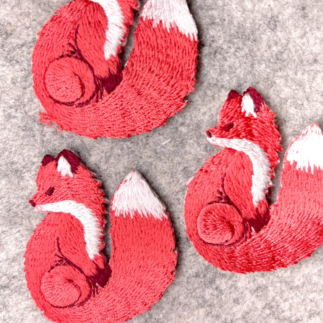 Posh Red Fox Iron-on Patch