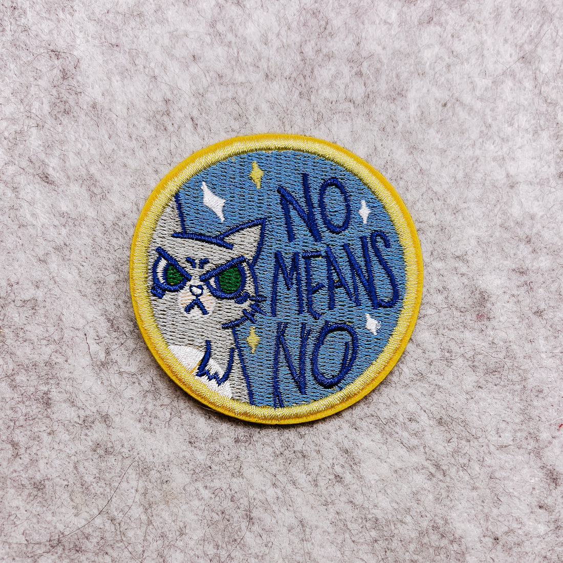 No Means No Kitty Patch