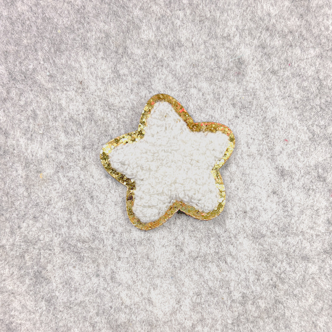 Star Patch Iron-on Embroidery Fluffy Chenille