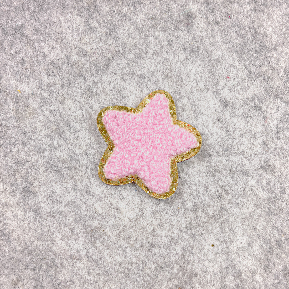 Star Patch Iron-on Embroidery Fluffy Chenille
