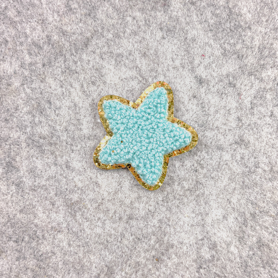 Star Patch Iron-on Embroidery Fluffy Chenille