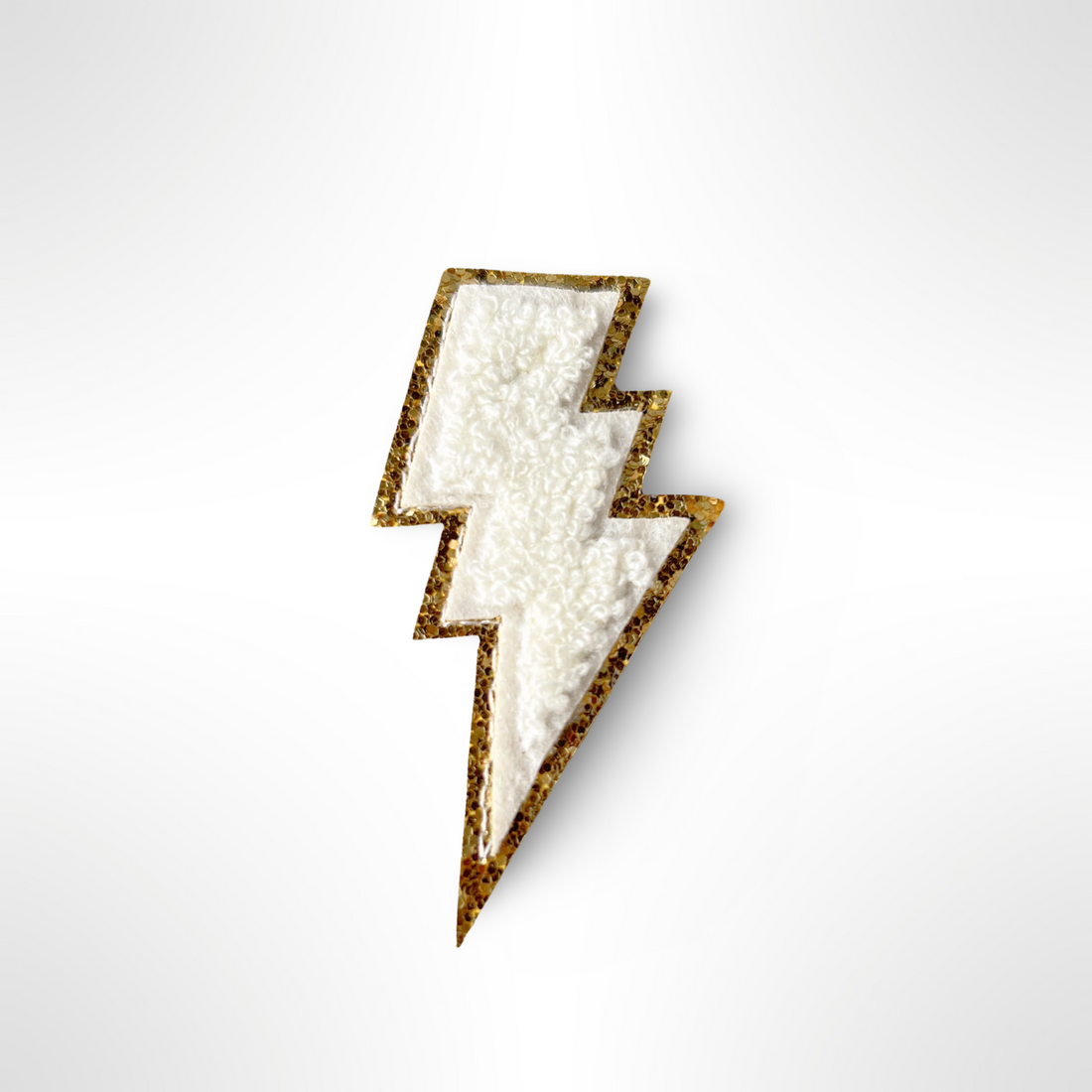 Lightening Bolt Fluffy Embroidery Patch, Harry Potter, thunderstruck patch, white tigers patch, Fluffy Chenille patch