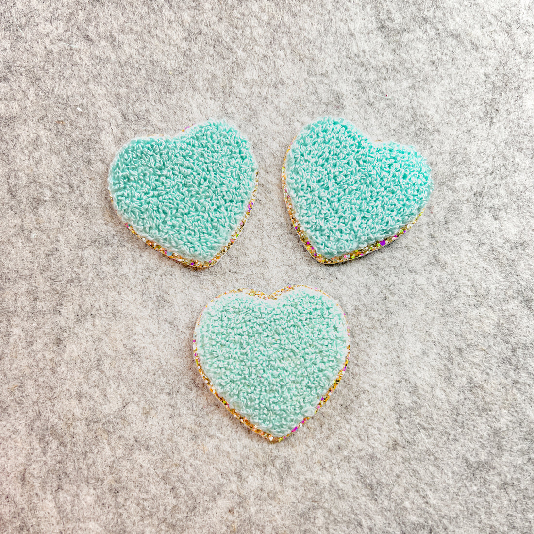 Heart Patch - Fluffy Chenille