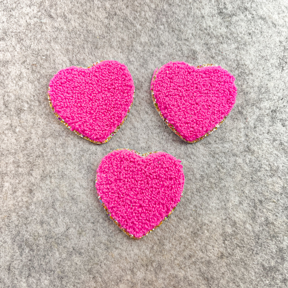 Heart Patch - Fluffy Chenille