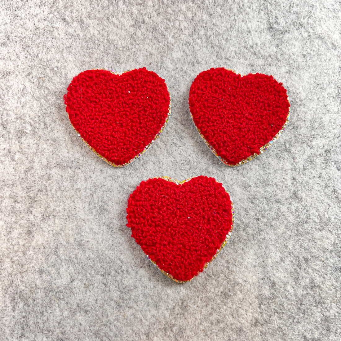 Heart Patch - Fluffy Chenille
