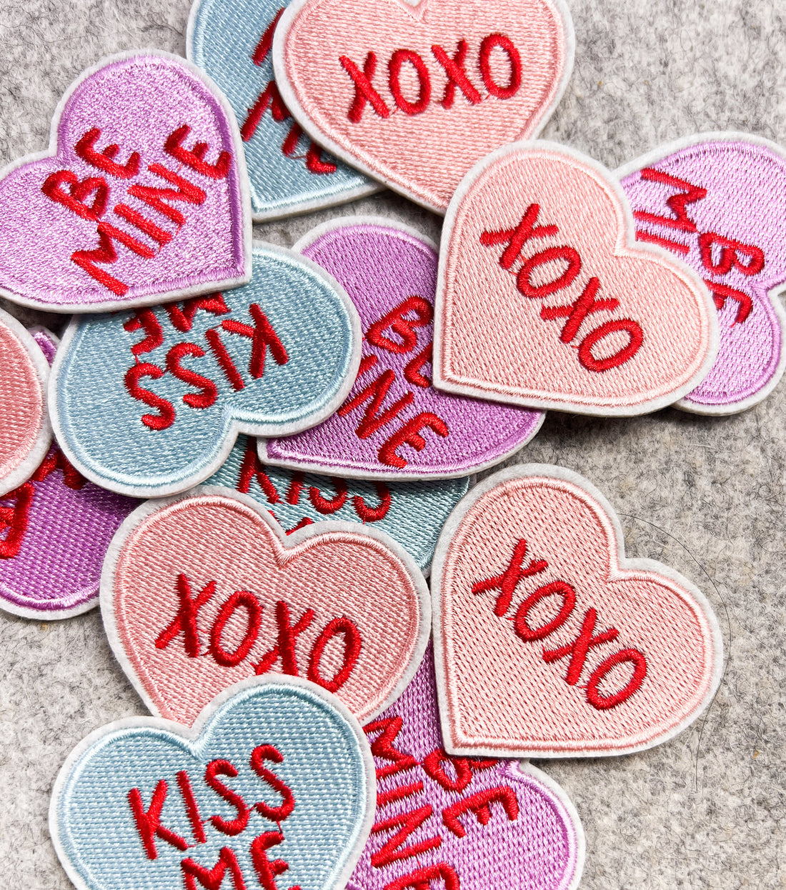 Kiss Me Conversation Heart Patch