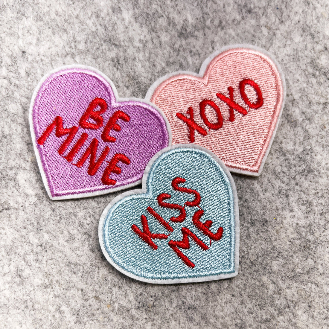 Kiss Me Conversation Heart Patch