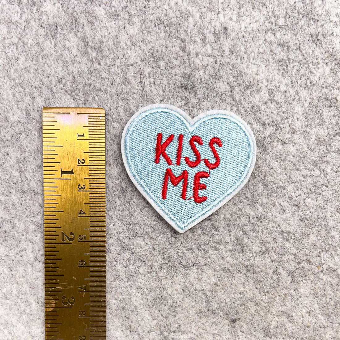 Kiss Me Conversation Heart Patch