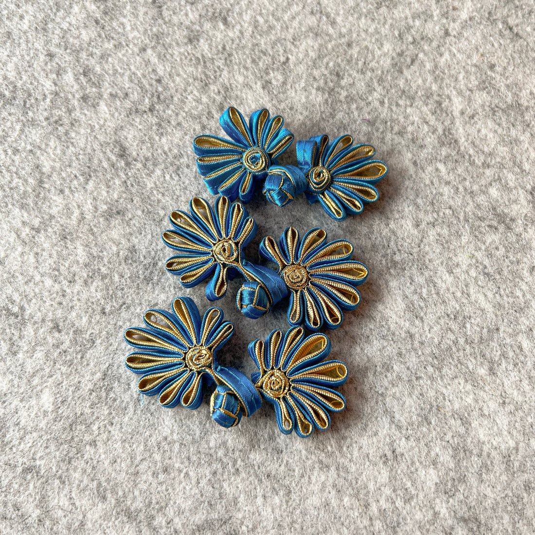 Flower Button (Lime Green, Set of 2) Cheongsam Pankou Button Qipao Decorative Fastener, DIY, Frog Closure button, Chinese Button