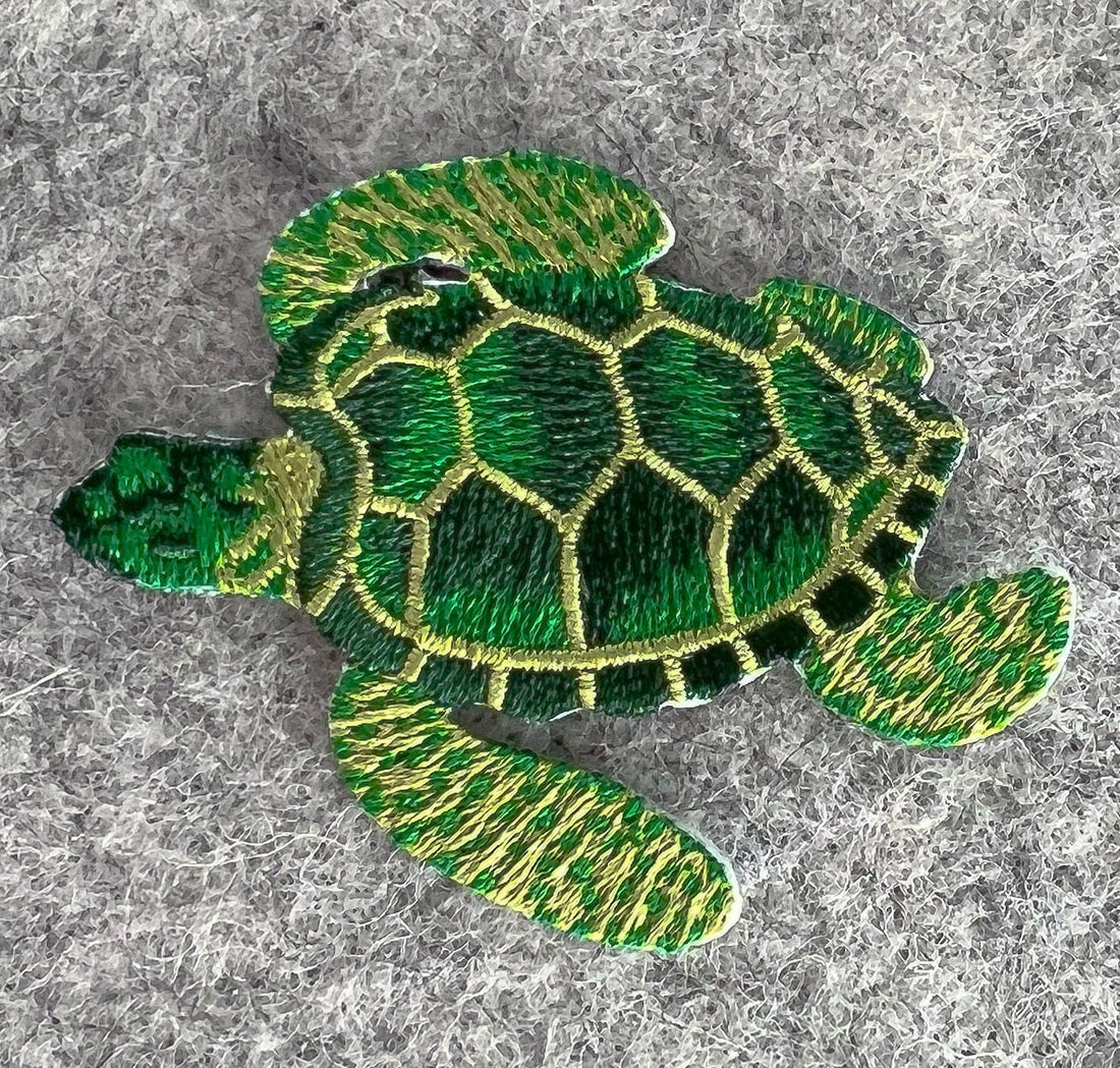 Turtle Applique Iron-on Patch