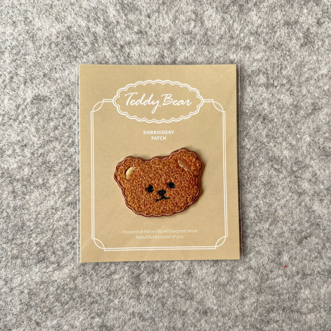 Teddy Chenille Patch