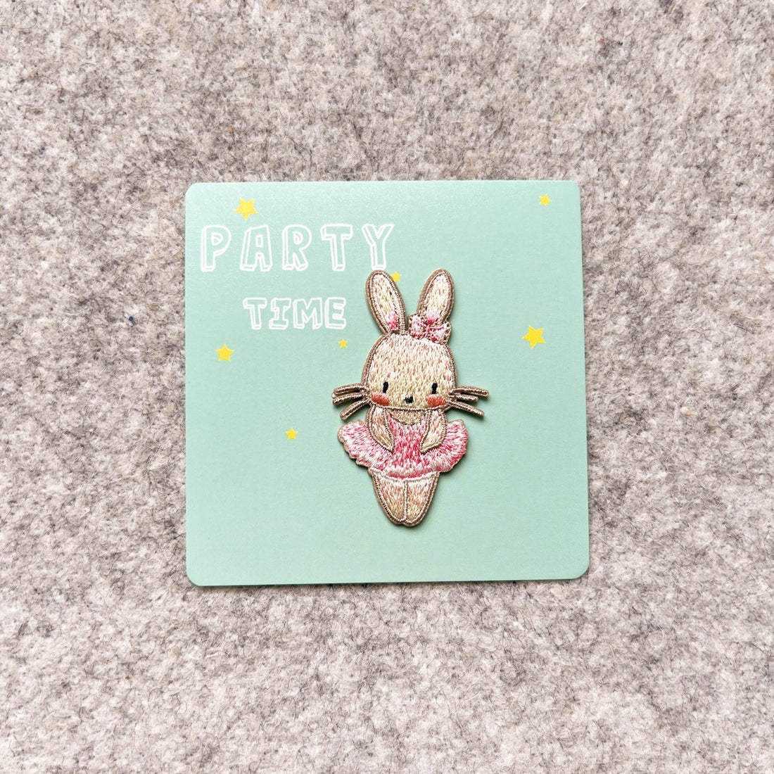 Ballerina Bunny Iron-on Patch Embroidery