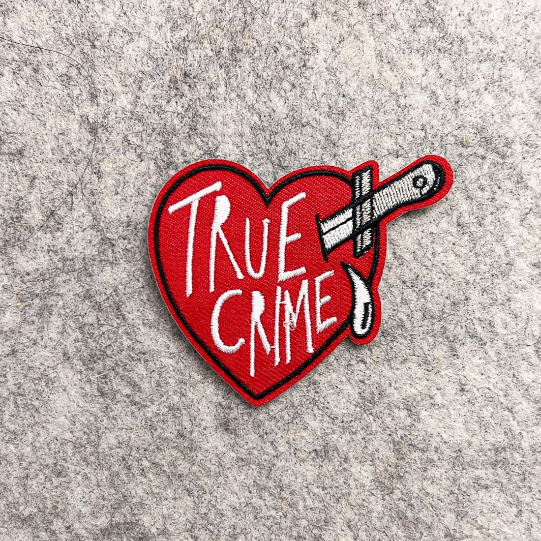 True Crime Patch, Heart Patch, Sassy Patch, Wicked Patch, Cruel Patch, Valentines Day Patches