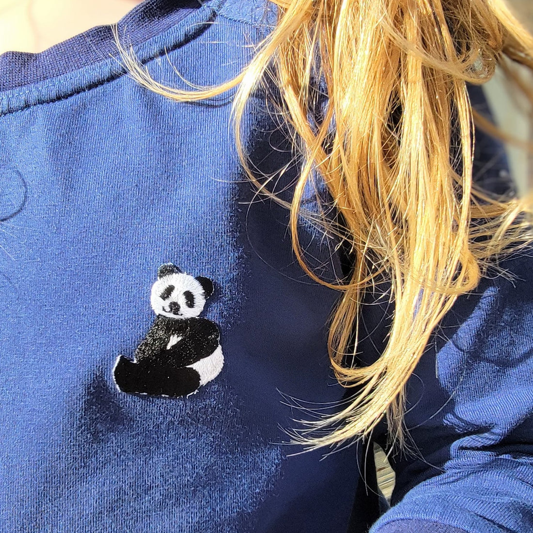 Panda Bear Mama and Baby Iron-on Patch