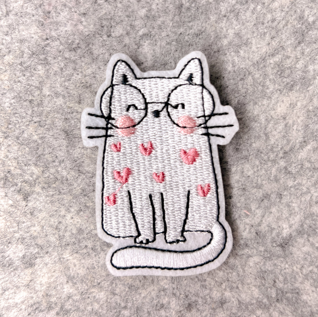 Hearts Cat Patch