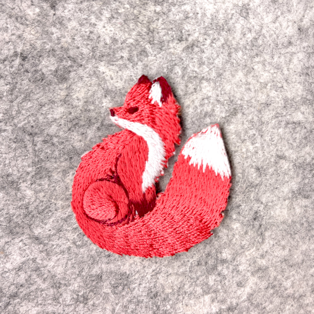 Posh Red Fox Iron-on Patch