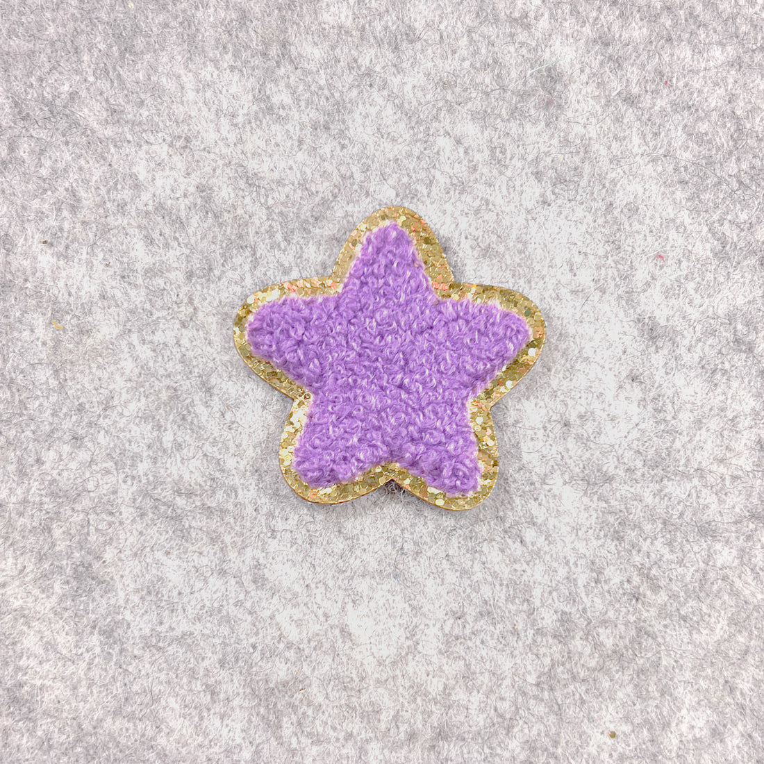 Star Patch Iron-on Embroidery Fluffy Chenille