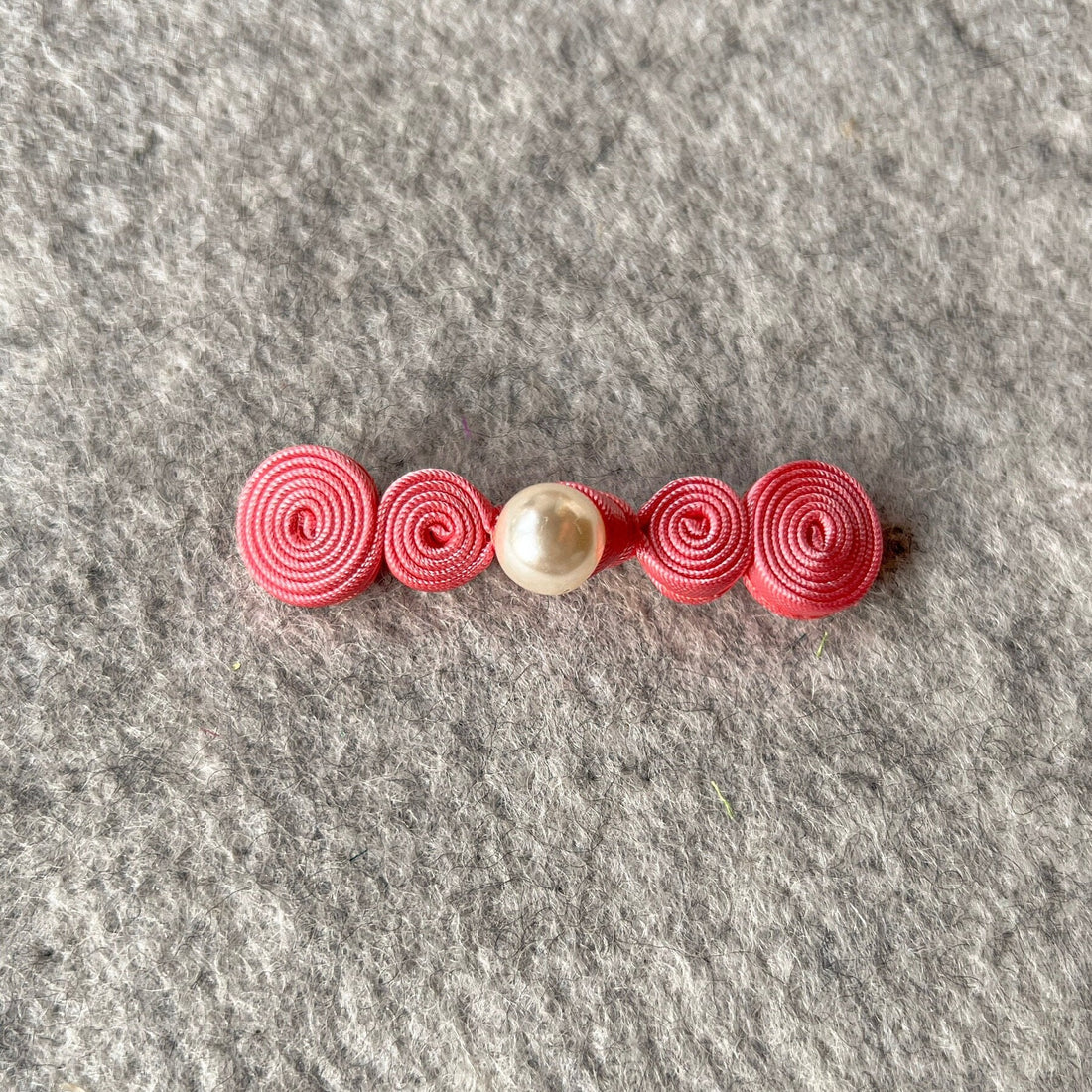 Pearl Qipao Button (Pink, Set of 2) Pankou Button Cheongsam Decorative Closure, chinese dress button, pearl button, button for Cheongsam