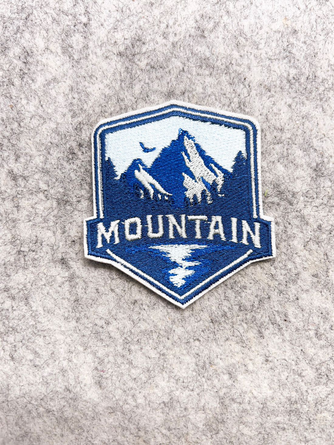 Embroidered Blue Mountain Patch